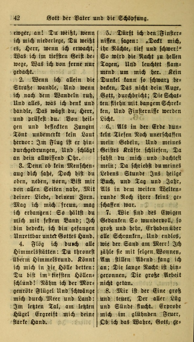 Gesangbuch der Evangelischen Kirche: herausgegeben von der Deutschen Evangelischen Synode von Nord-Amerika page 42