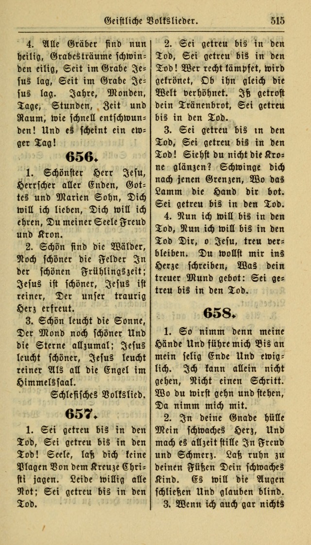 Gesangbuch der Evangelischen Kirche: herausgegeben von der Deutschen Evangelischen Synode von Nord-Amerika page 515