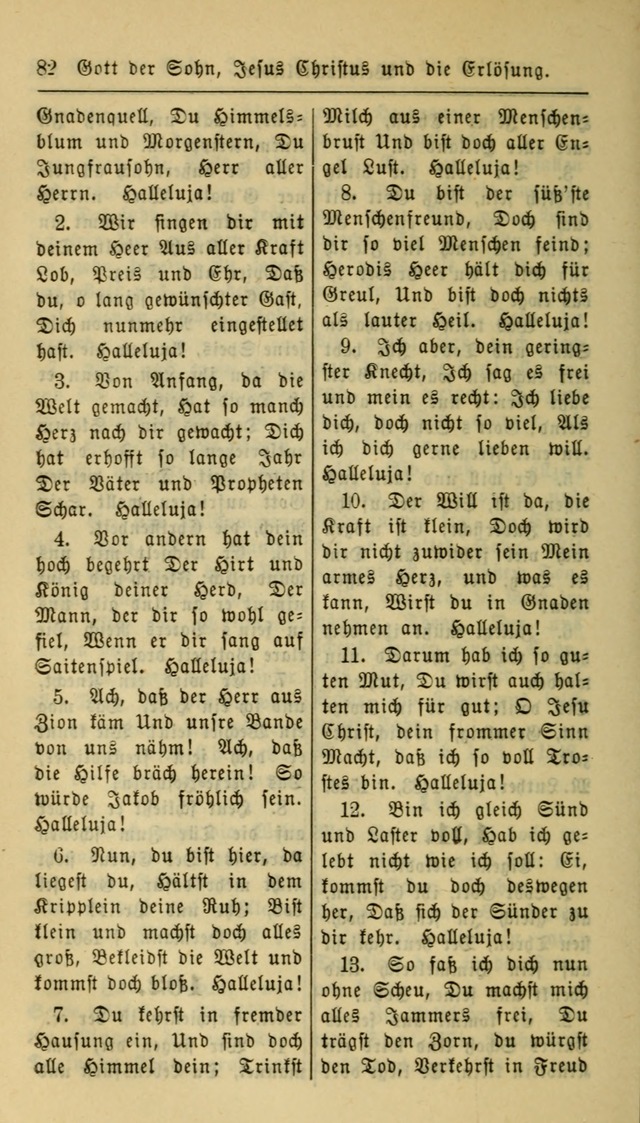 Gesangbuch der Evangelischen Kirche: herausgegeben von der Deutschen Evangelischen Synode von Nord-Amerika page 82