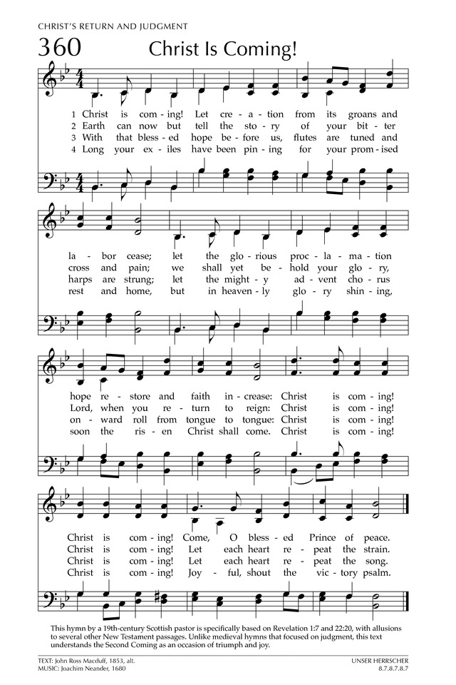 Glory to God: the Presbyterian Hymnal page 481