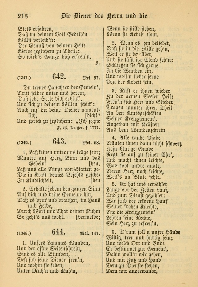 Gesangbuch der Evangelischen Brüdergemeinen in Nord Amerika (Neue vermehrte Aufl.) page 342