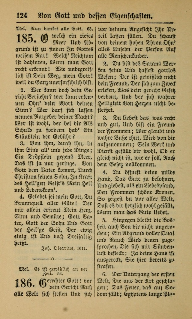 Gesangbuch für Gemeinden des Evangelisch-Lutherischen Bekenntnisses (14th ed.) page 124