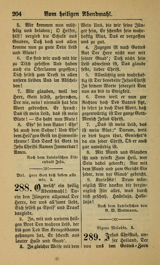Gesangbuch für Gemeinden des Evangelisch-Lutherischen Bekenntnisses (14th ed.) page 204