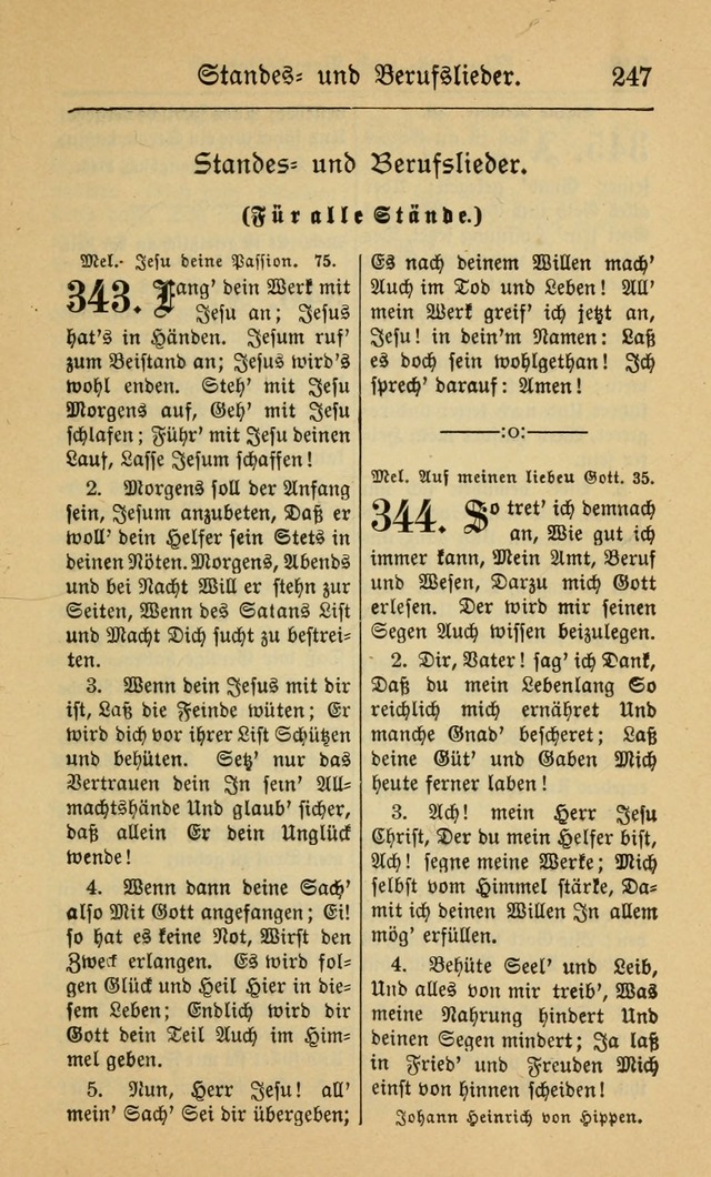 Gesangbuch für Gemeinden des Evangelisch-Lutherischen Bekenntnisses (14th ed.) page 247
