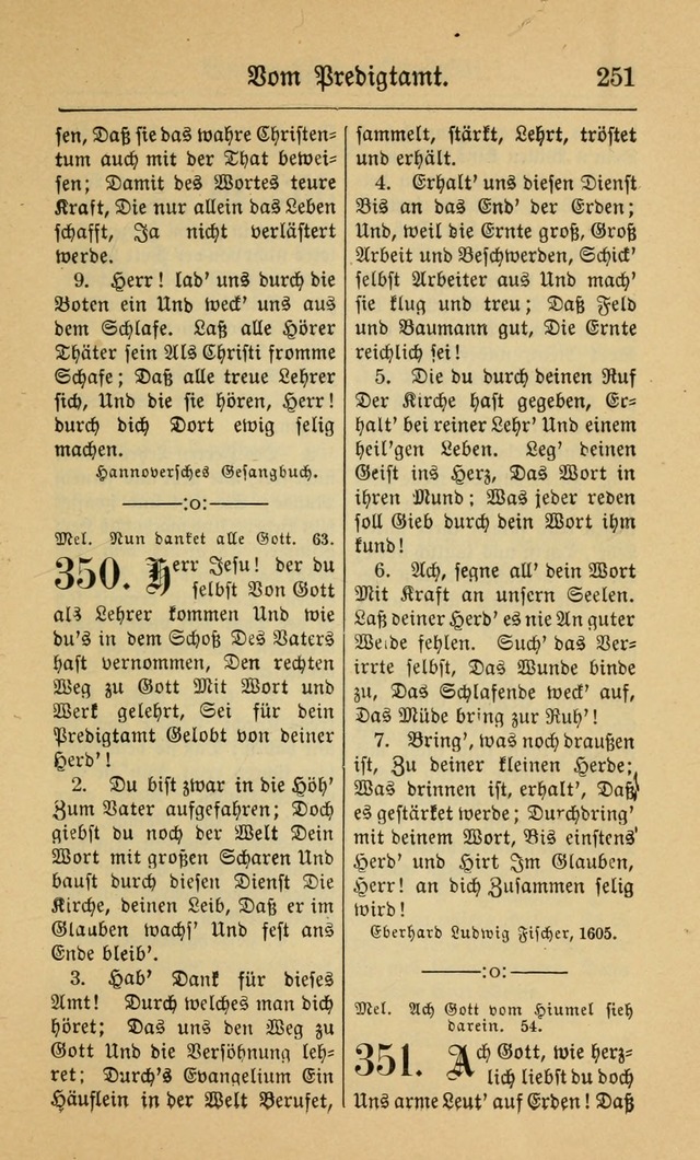 Gesangbuch für Gemeinden des Evangelisch-Lutherischen Bekenntnisses (14th ed.) page 251