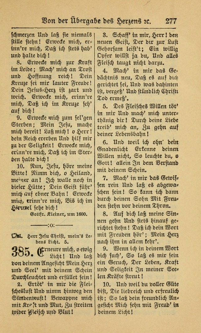 Gesangbuch für Gemeinden des Evangelisch-Lutherischen Bekenntnisses (14th ed.) page 277