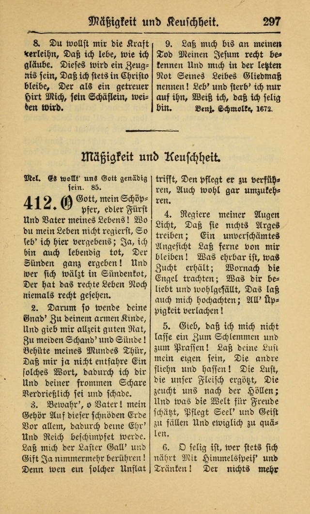 Gesangbuch für Gemeinden des Evangelisch-Lutherischen Bekenntnisses (14th ed.) page 297