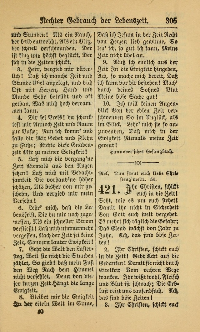 Gesangbuch für Gemeinden des Evangelisch-Lutherischen Bekenntnisses (14th ed.) page 305