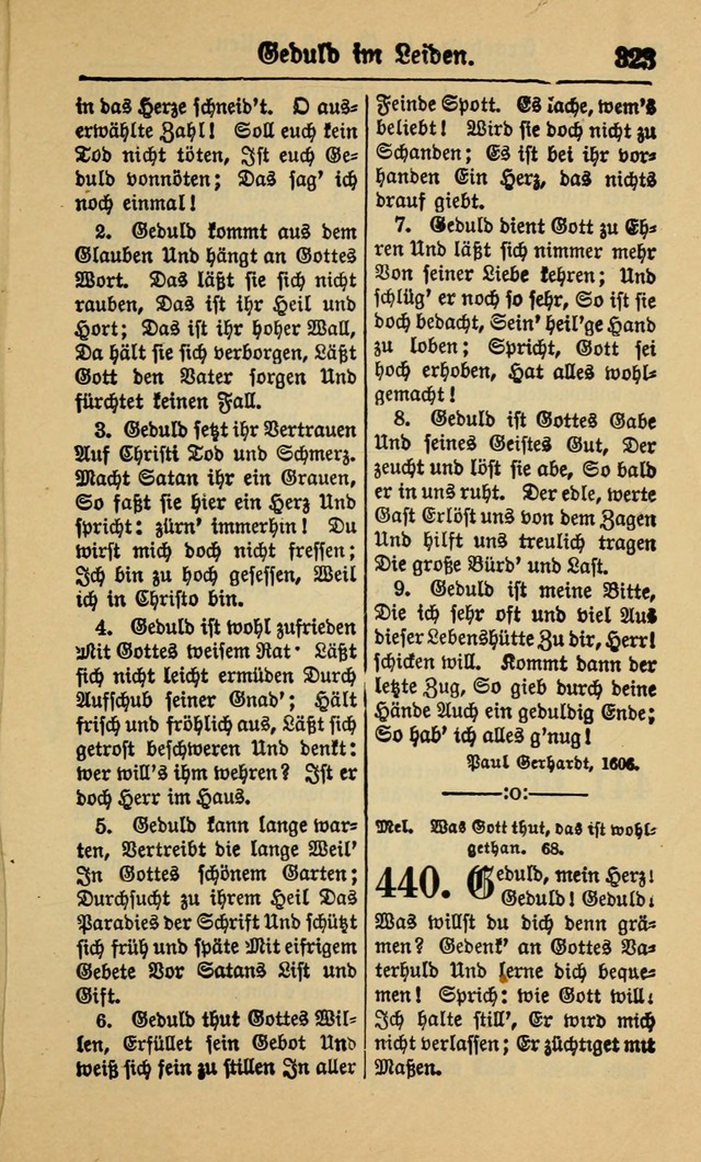 Gesangbuch für Gemeinden des Evangelisch-Lutherischen Bekenntnisses (14th ed.) page 323