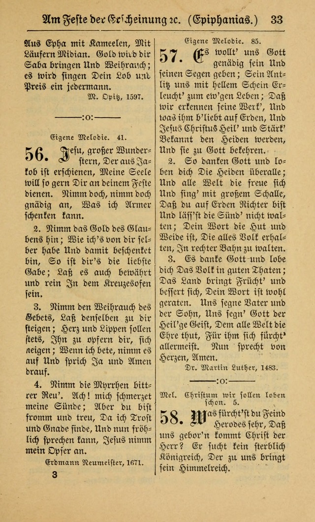 Gesangbuch für Gemeinden des Evangelisch-Lutherischen Bekenntnisses (14th ed.) page 33