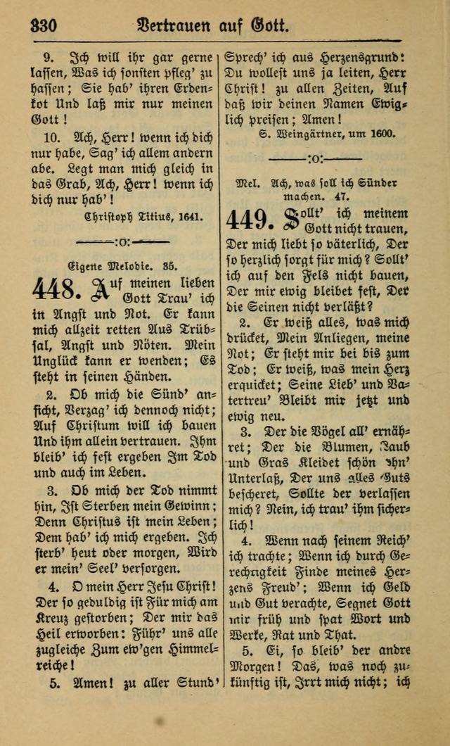 Gesangbuch für Gemeinden des Evangelisch-Lutherischen Bekenntnisses (14th ed.) page 330