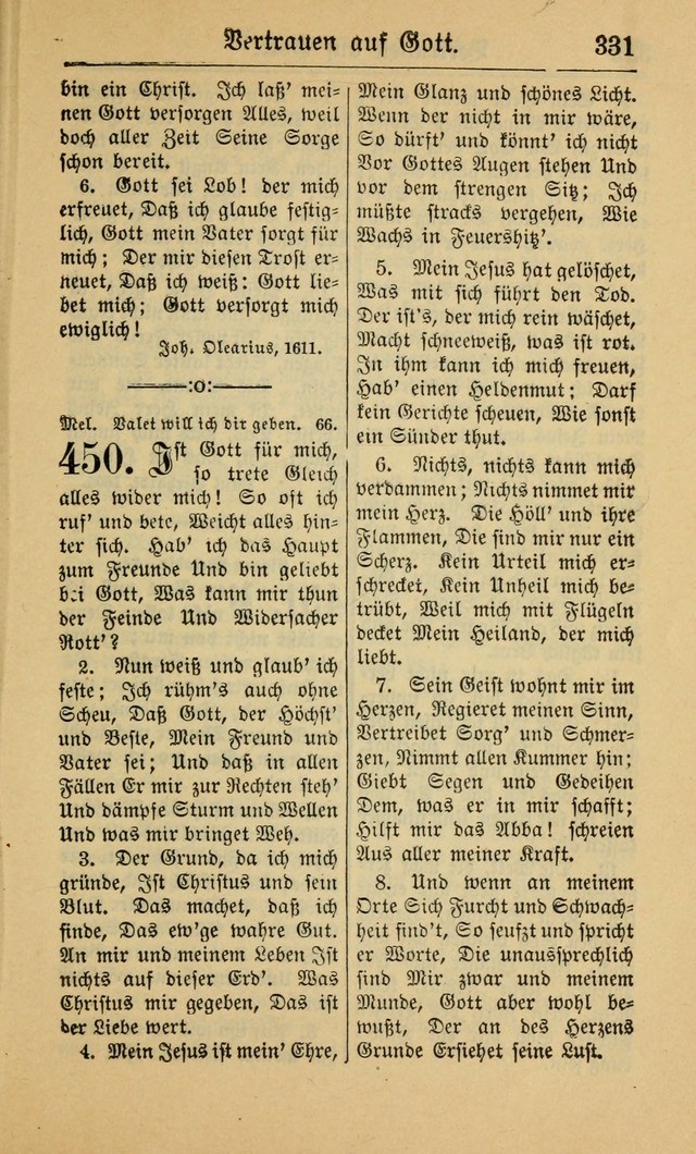 Gesangbuch für Gemeinden des Evangelisch-Lutherischen Bekenntnisses (14th ed.) page 331