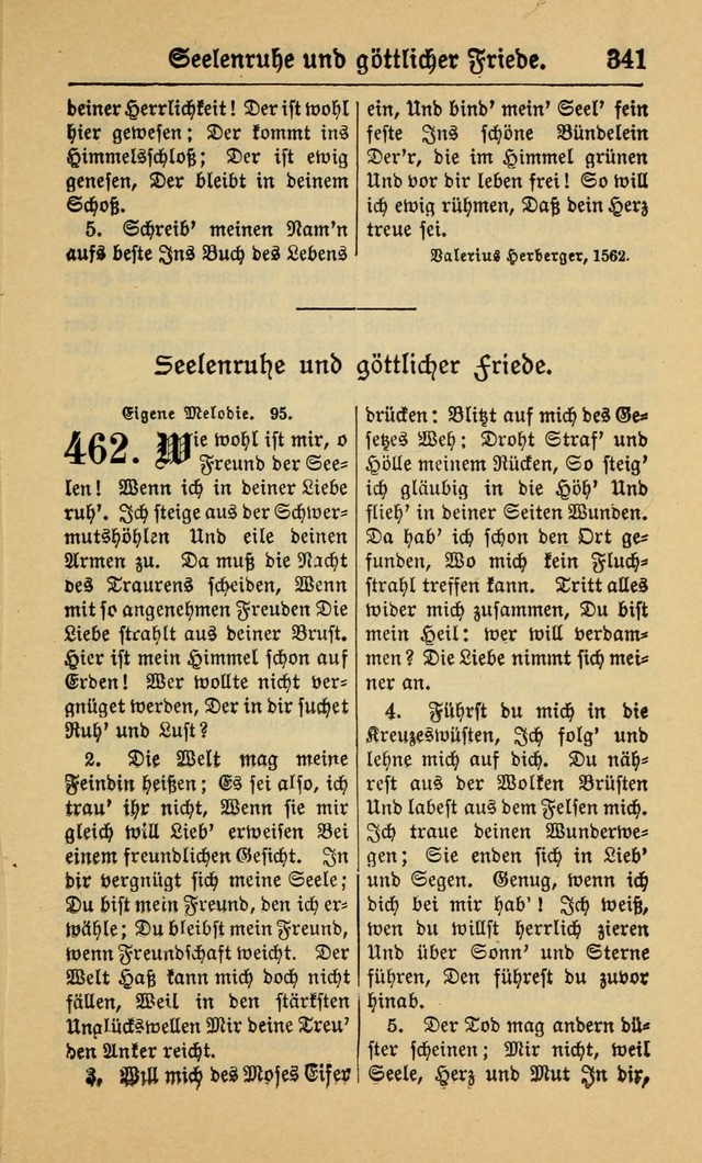 Gesangbuch für Gemeinden des Evangelisch-Lutherischen Bekenntnisses (14th ed.) page 341