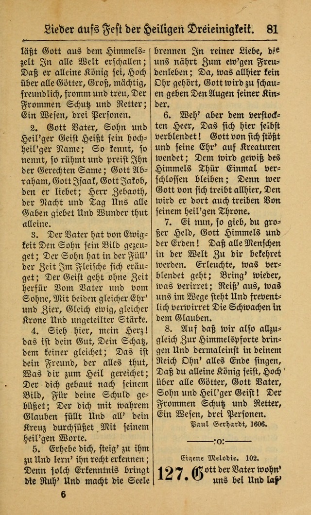 Gesangbuch für Gemeinden des Evangelisch-Lutherischen Bekenntnisses (14th ed.) page 81