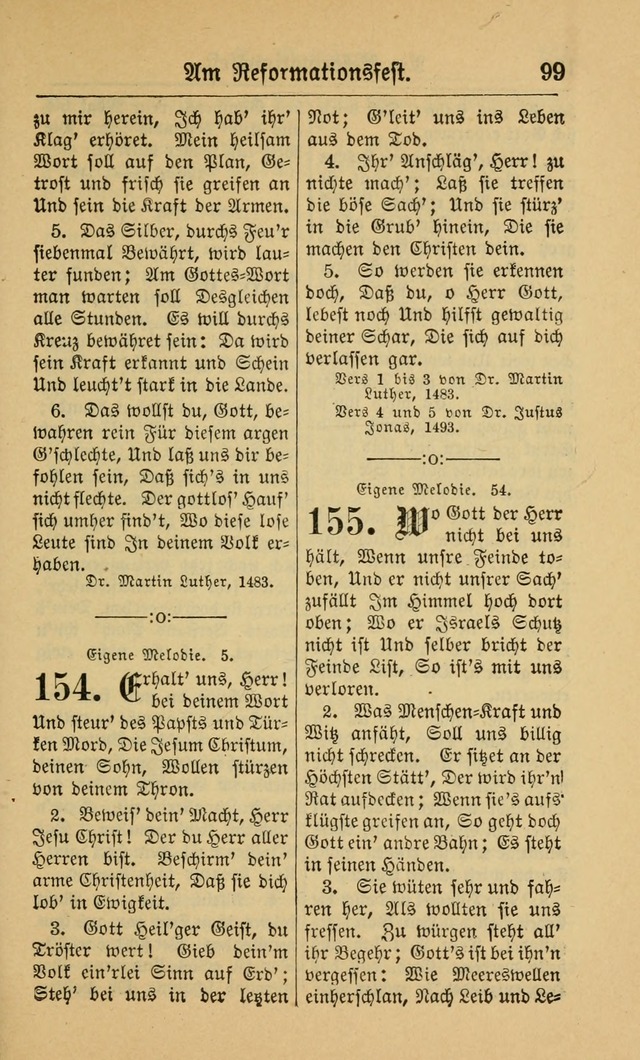 Gesangbuch für Gemeinden des Evangelisch-Lutherischen Bekenntnisses (14th ed.) page 99
