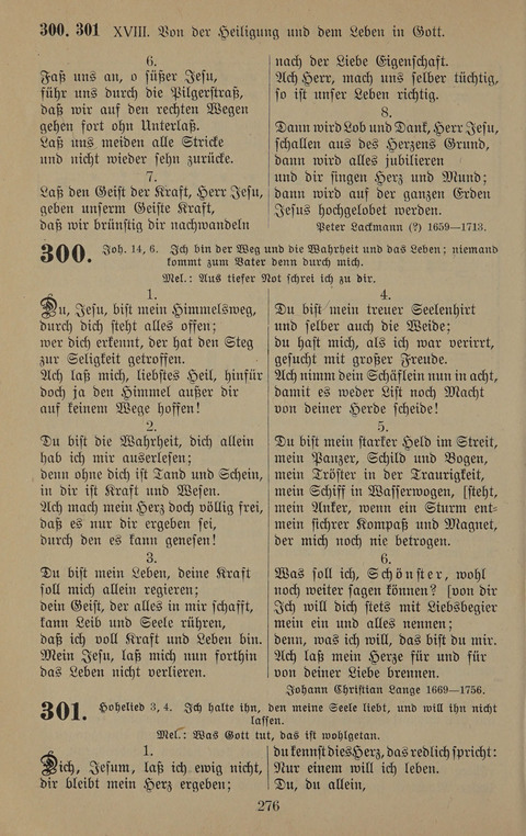 Gesangbuch: zum gottesdienstlichen und häuslichen Gebrauch in Evangelischen Mennoniten-Gemeinden (3rd ed.) page 276