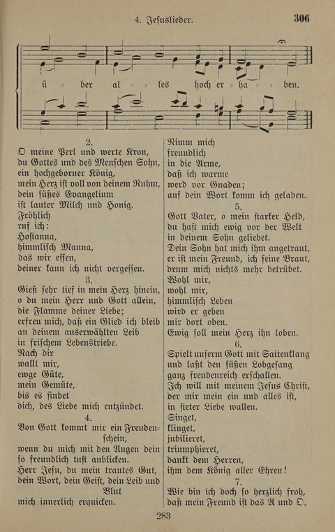 Gesangbuch: zum gottesdienstlichen und häuslichen Gebrauch in Evangelischen Mennoniten-Gemeinden (3rd ed.) page 283