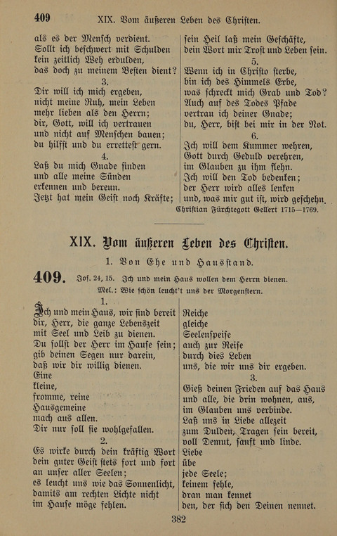 Gesangbuch: zum gottesdienstlichen und häuslichen Gebrauch in Evangelischen Mennoniten-Gemeinden (3rd ed.) page 382