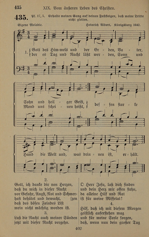 Gesangbuch: zum gottesdienstlichen und häuslichen Gebrauch in Evangelischen Mennoniten-Gemeinden (3rd ed.) page 402