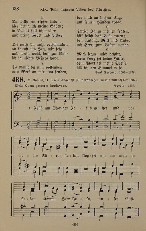Gesangbuch: zum gottesdienstlichen und häuslichen Gebrauch in Evangelischen Mennoniten-Gemeinden (3rd ed.) page 404