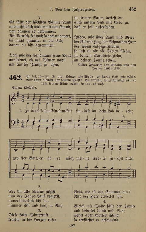 Gesangbuch: zum gottesdienstlichen und häuslichen Gebrauch in Evangelischen Mennoniten-Gemeinden (3rd ed.) page 427