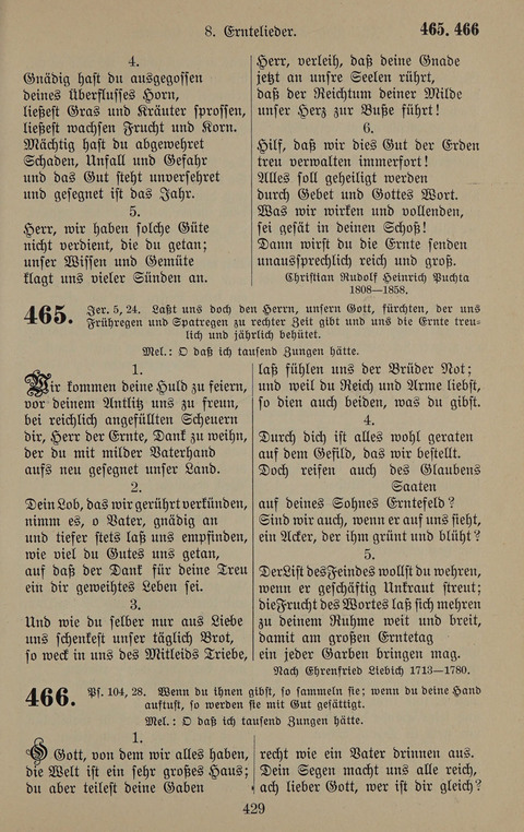 Gesangbuch: zum gottesdienstlichen und häuslichen Gebrauch in Evangelischen Mennoniten-Gemeinden (3rd ed.) page 429