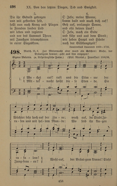 Gesangbuch: zum gottesdienstlichen und häuslichen Gebrauch in Evangelischen Mennoniten-Gemeinden (3rd ed.) page 458