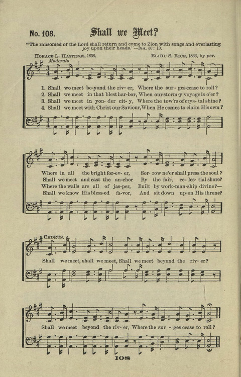 Gospel Hymns Nos. 1 to 6 page 108