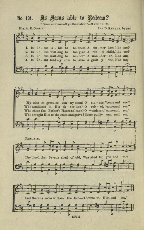 Gospel Hymns Nos. 1 to 6 page 134
