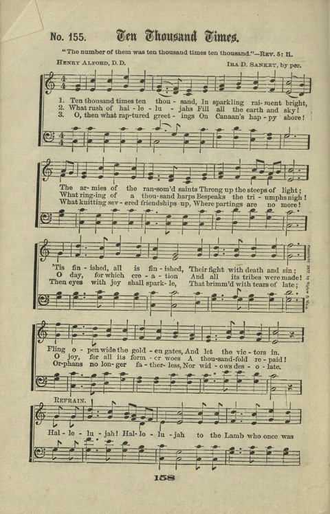 Gospel Hymns Nos. 1 to 6 page 158