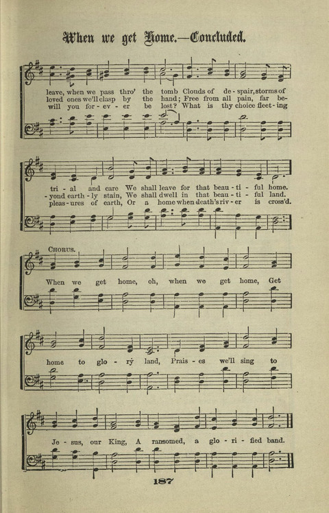 Gospel Hymns Nos. 1 to 6 page 187