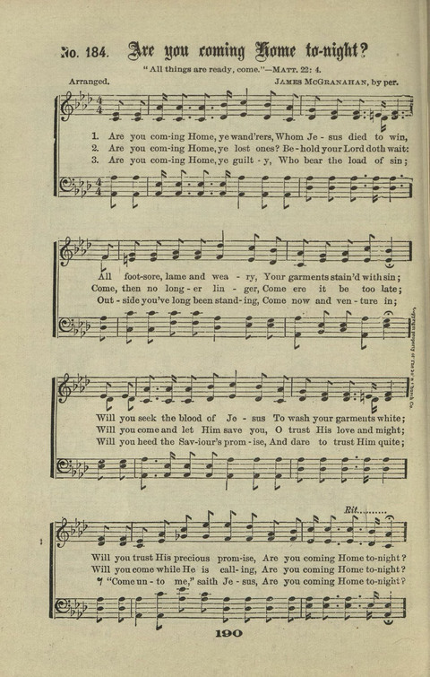 Gospel Hymns Nos. 1 to 6 page 190