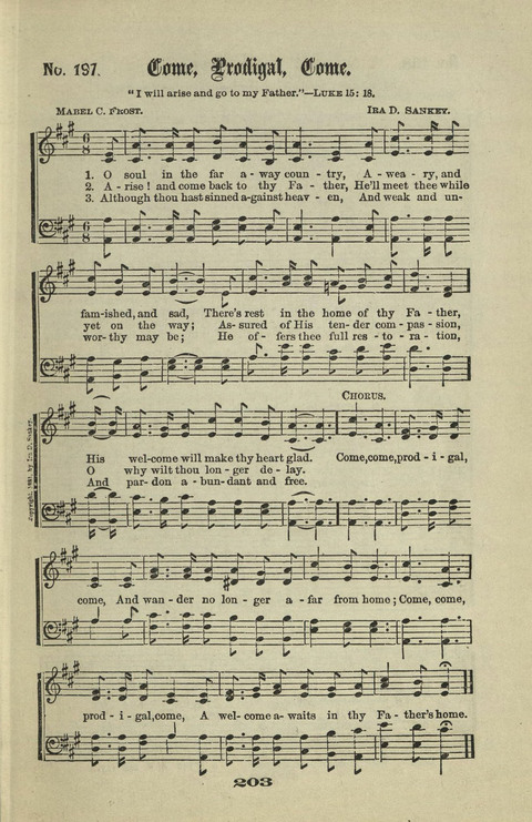 Gospel Hymns Nos. 1 to 6 page 203