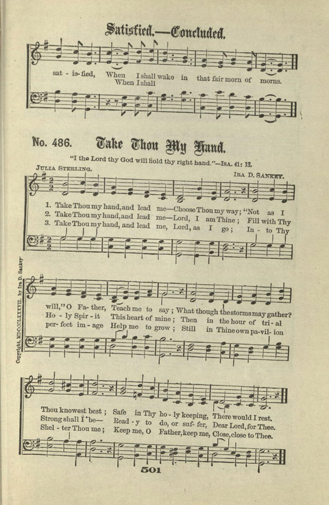 Gospel Hymns Nos. 1 to 6 page 501
