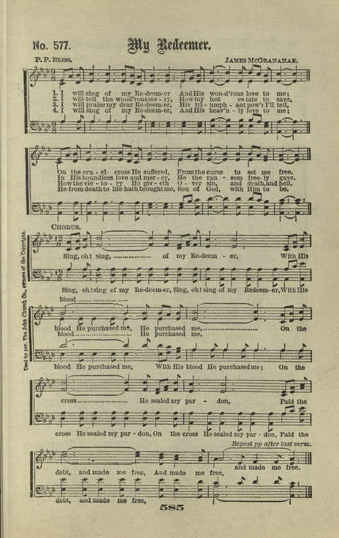 Gospel Hymns Nos. 1 to 6 page 585