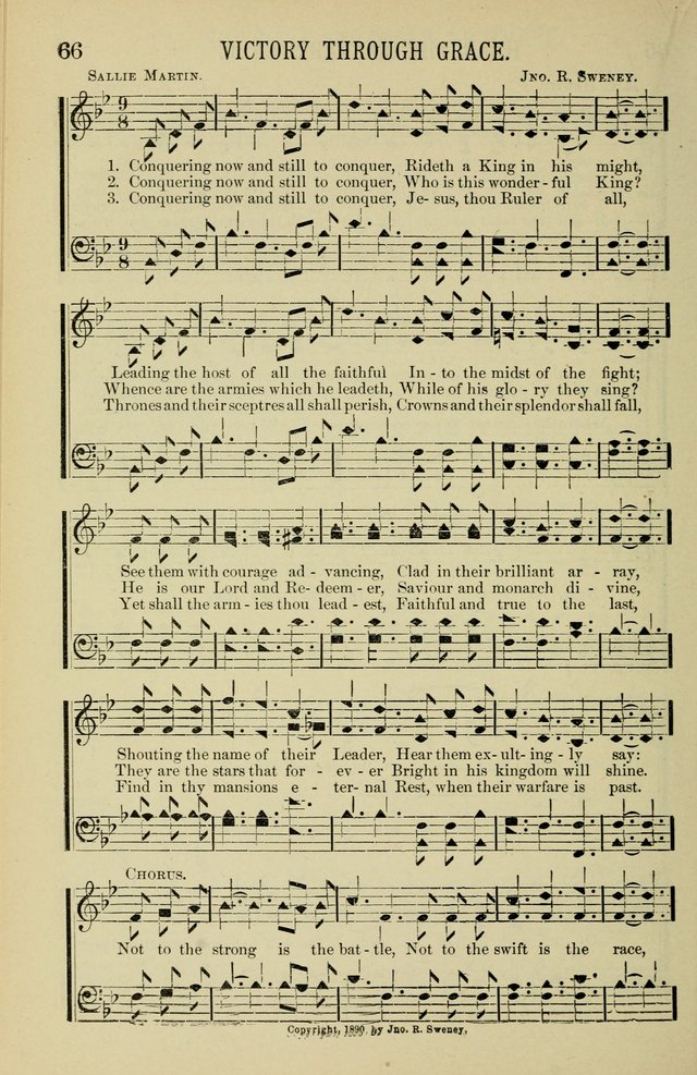 Gospel Hosannas: A Choice Collection of Hymns and Tunes for use in Evangelistic, Brotherhood and Mission Meetings, Sunday School, Etc. page 66