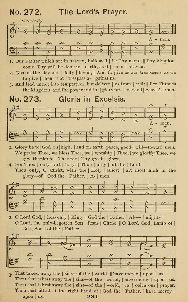 The Gospel Hymnal: for Sunday school and church work page 231