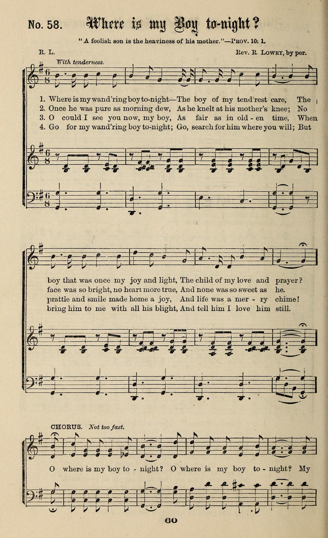 Gospel Hymns No. 3 page 58