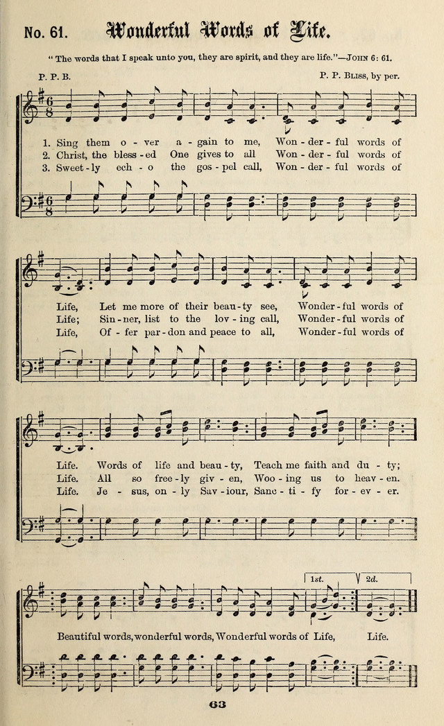 Gospel Hymns No. 3 page 61