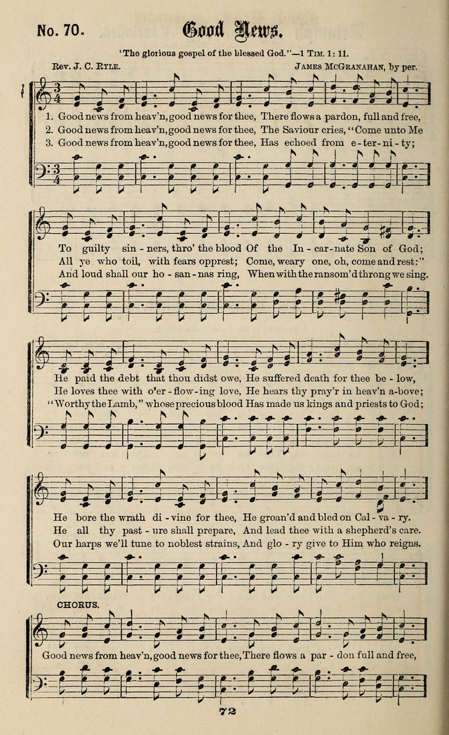 Gospel Hymns No. 3 page 70