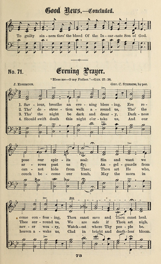 Gospel Hymns No. 3 page 71