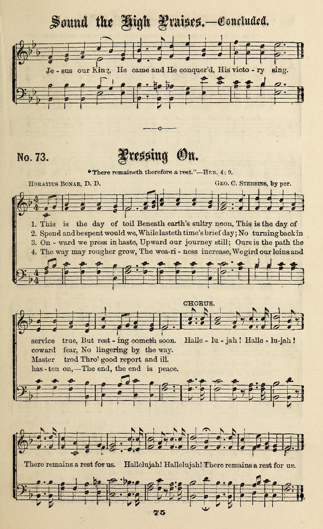 Gospel Hymns No. 3 page 73