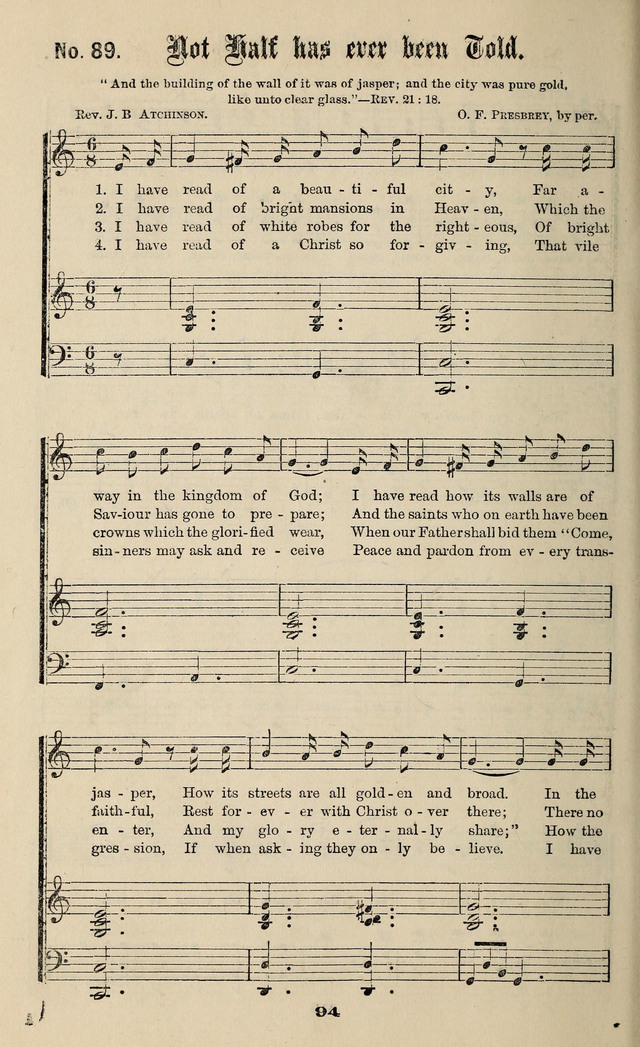 Gospel Hymns No. 3 page 92