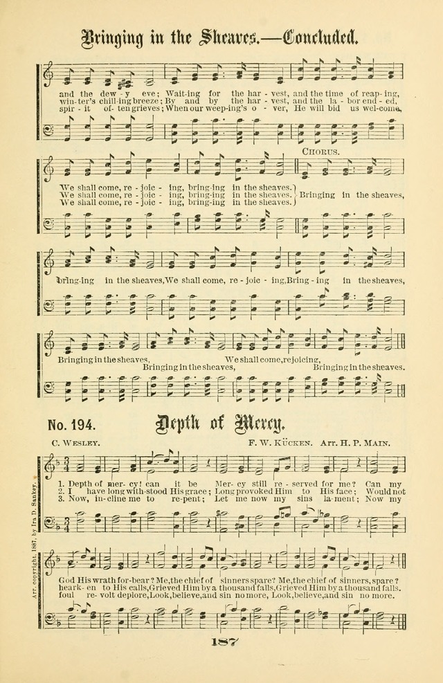 Gospel Hymns Nos. 5 and 6 Combined: for use in gospel meetings and other religious services page 194