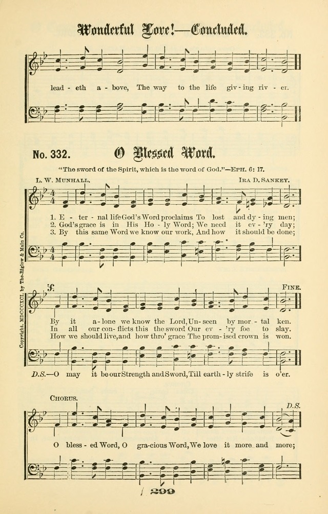 Gospel Hymns Nos. 5 and 6 Combined: for use in gospel meetings and other religious services page 306