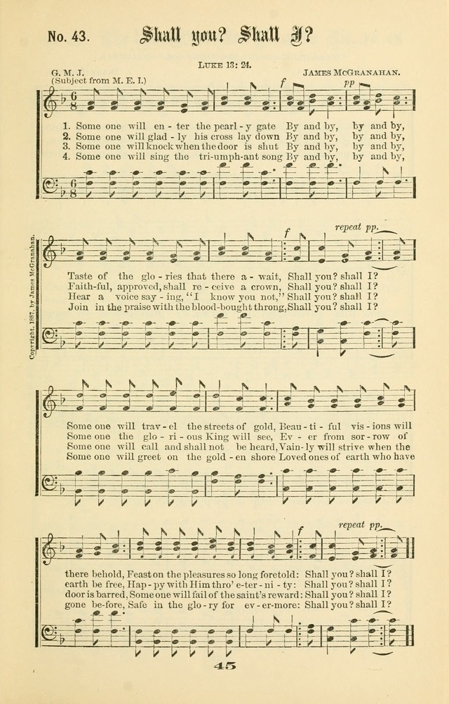 Gospel Hymns Nos. 5 and 6 Combined: for use in gospel meetings and other religious services page 52