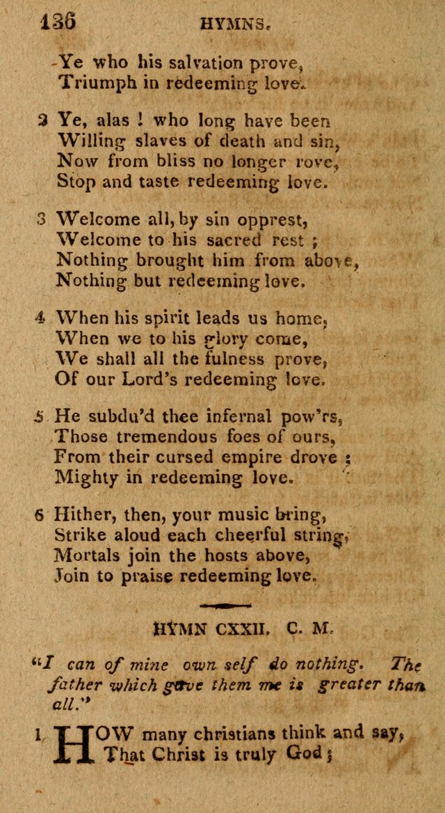 The Gospel Hymn Book: being a selection of hymns, composed by different authors designed for the use of the church universal and adapted to public and private devotion page 138
