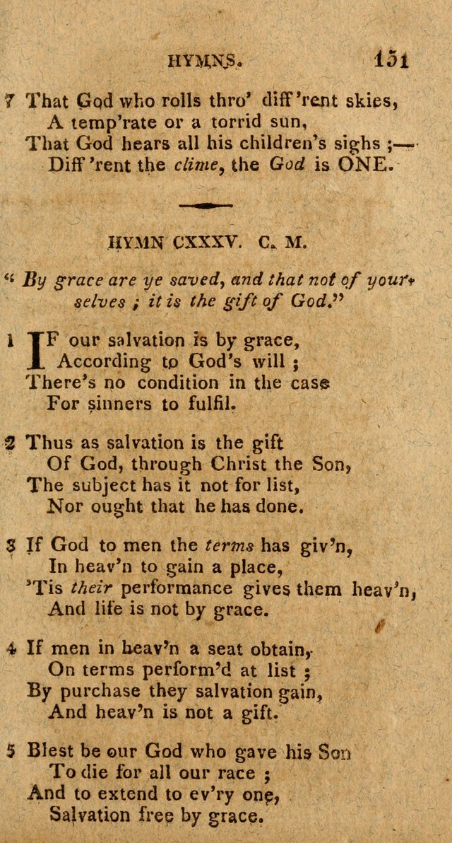 The Gospel Hymn Book: being a selection of hymns, composed by different authors designed for the use of the church universal and adapted to public and private devotion page 153