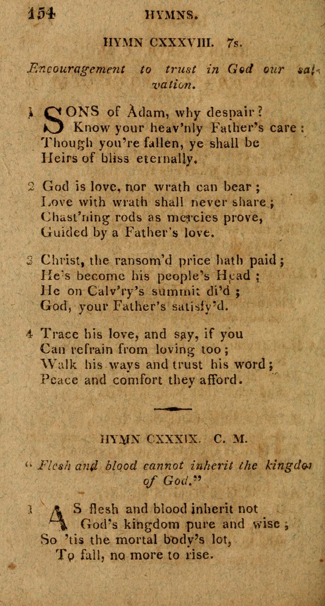 The Gospel Hymn Book: being a selection of hymns, composed by different authors designed for the use of the church universal and adapted to public and private devotion page 156