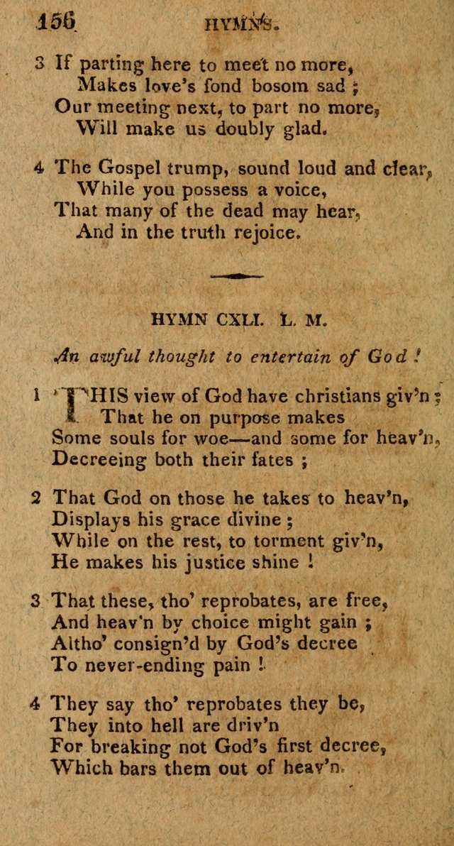 The Gospel Hymn Book: being a selection of hymns, composed by different authors designed for the use of the church universal and adapted to public and private devotion page 158